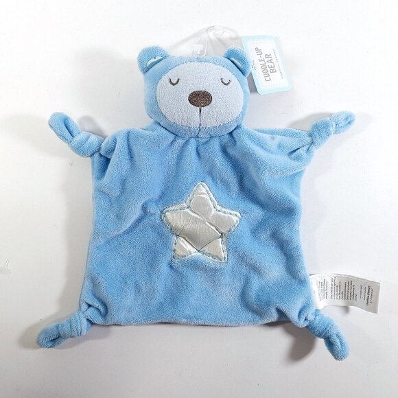 Stepping Stones Cuddle Up Blue Bear Lovey Security Blanket NEW - Picture 1 of 4